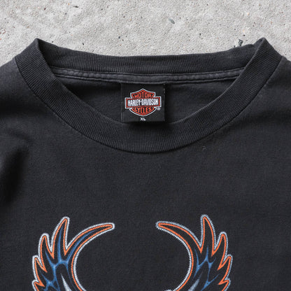 Vintage 90s Harley Davidson Eagle Tee - XL