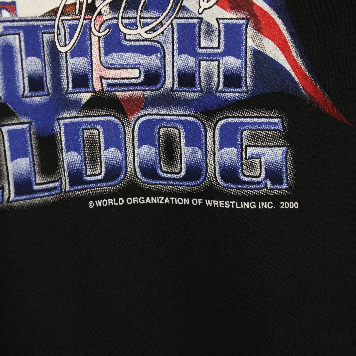 Vintage 2000 British Bulldog Davey Boy Smith Wrestling Tee - L