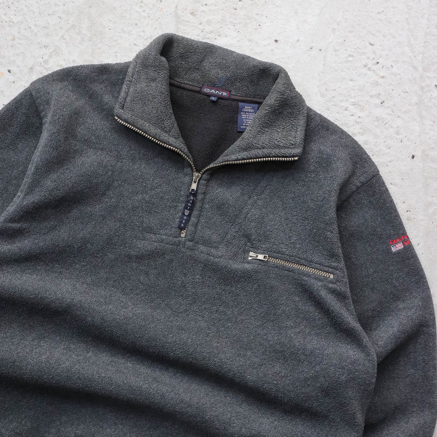 Gant USA 1/4 Zip Fleece Pullover - 90s (L)
