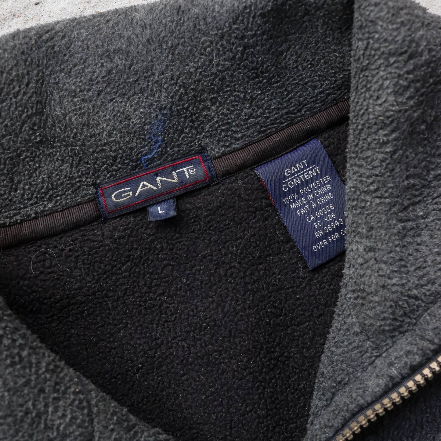 Gant USA 1/4 Zip Fleece Pullover - 90s (L)