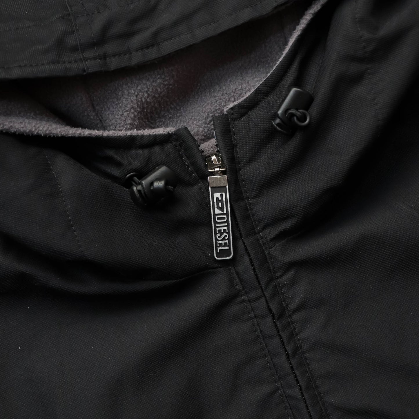 Diesel Reversible Hooded Fleece Jacket - 2000s (L)