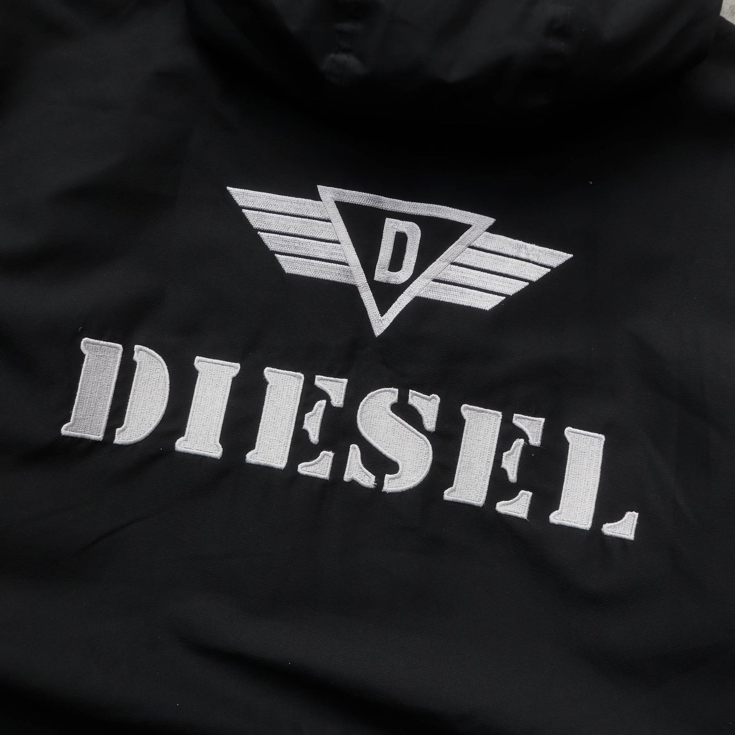 Diesel Reversible Hooded Fleece Jacket - 2000s (L)