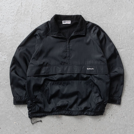 Vintage 90s Bitch Skateboards 1/4 Zip Windbreaker Jacket - M