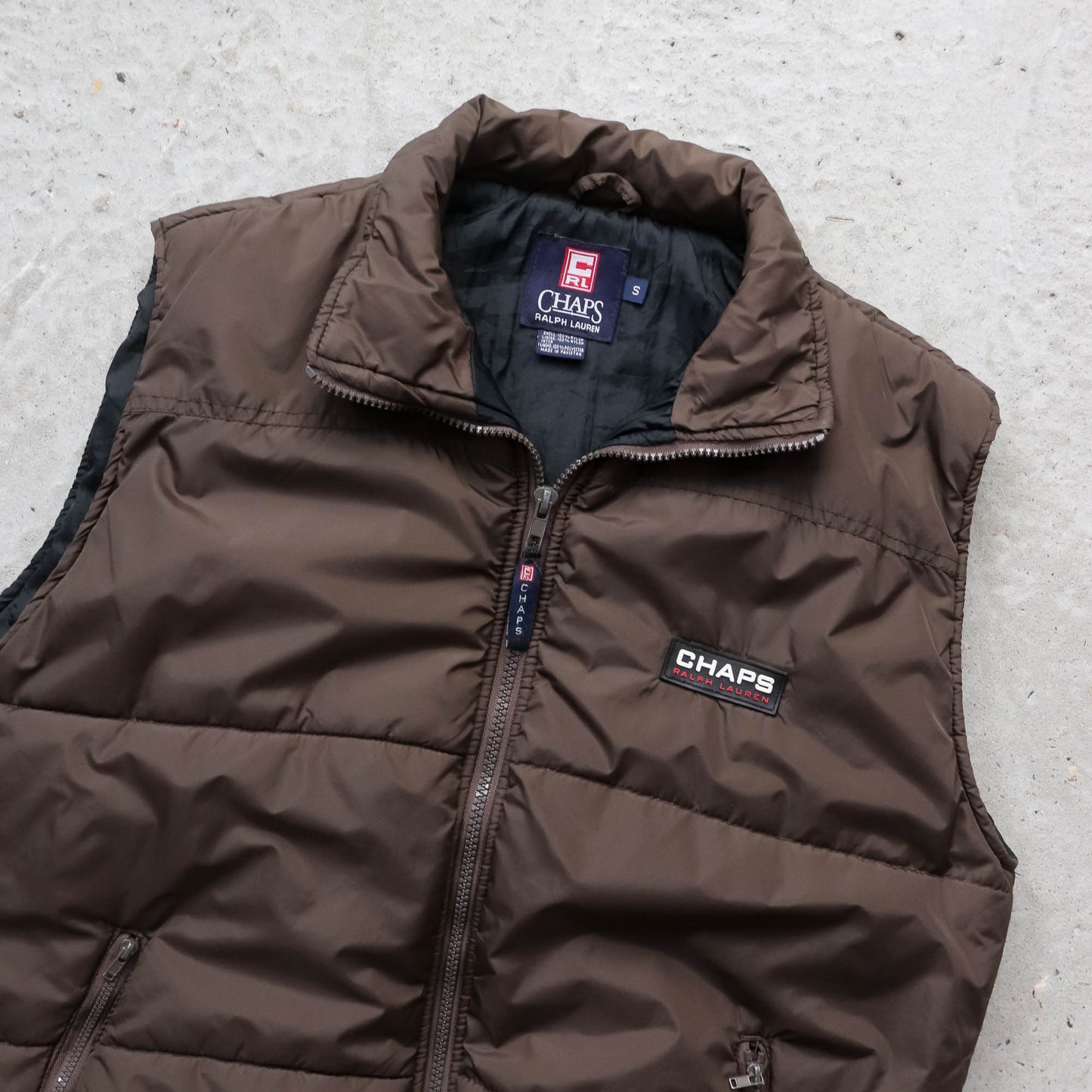 Chaps Ralph Lauren Puffer Vest - 90s (S)