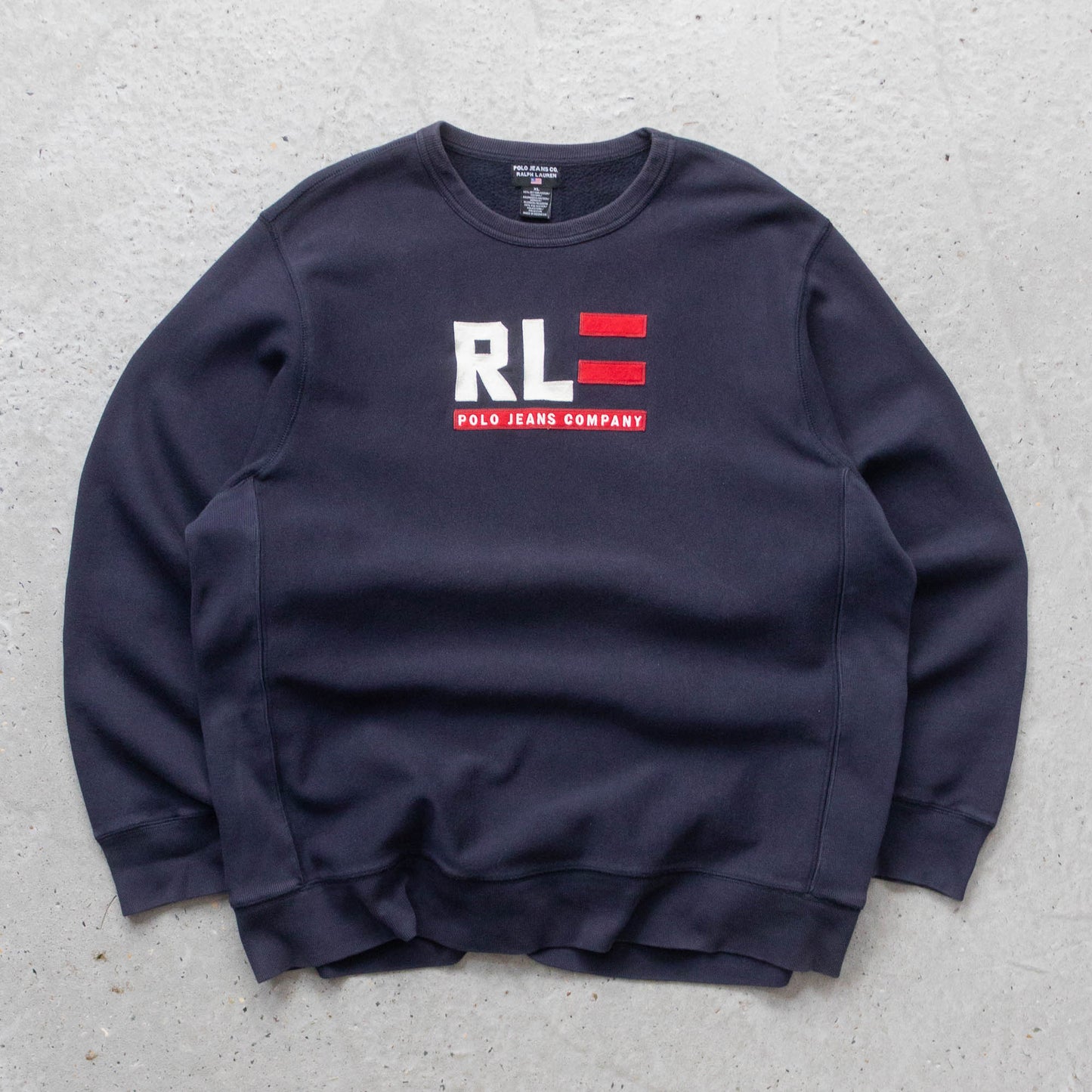 Polo Jeans Ralph Lauren Embroidered Sweatshirt - 90s (XL)