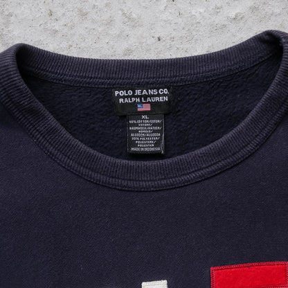 Polo Jeans Ralph Lauren Embroidered Sweatshirt - 90s (XL)