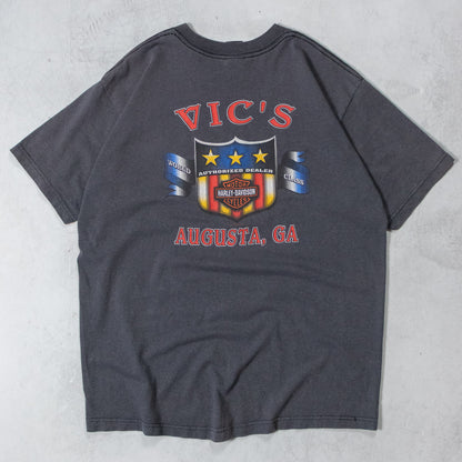 Vintage 90s Harley Davidson Spellout Tee - XL