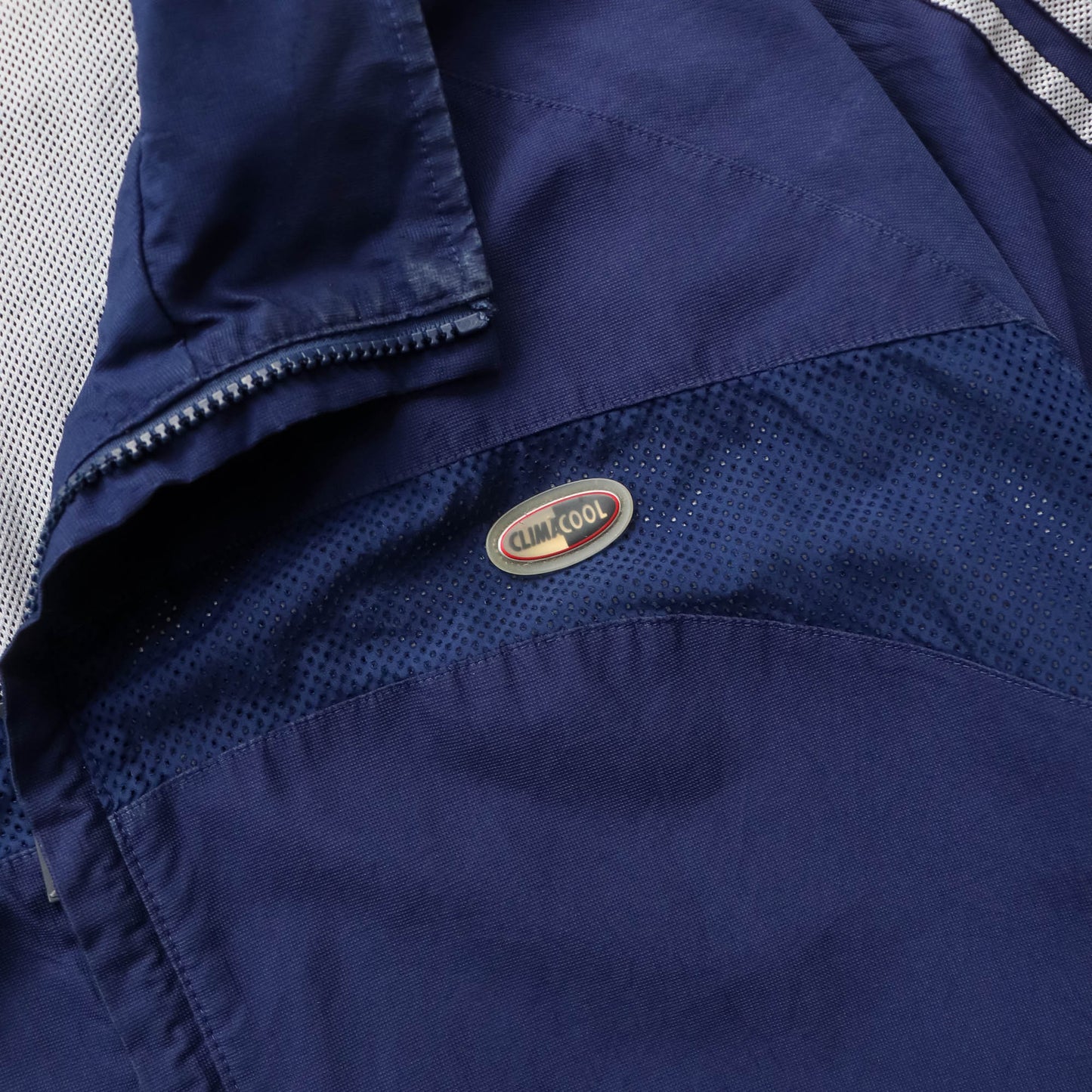 Adidas 3-Stripe Mesh Panelled Windbreaker Jacket - 2000s (XXL)