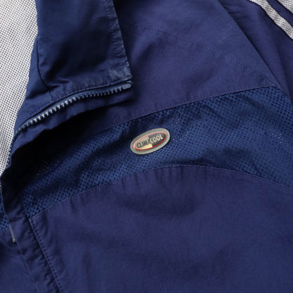 Adidas 3-Stripe Mesh Panelled Windbreaker Jacket - 2000s (XXL)
