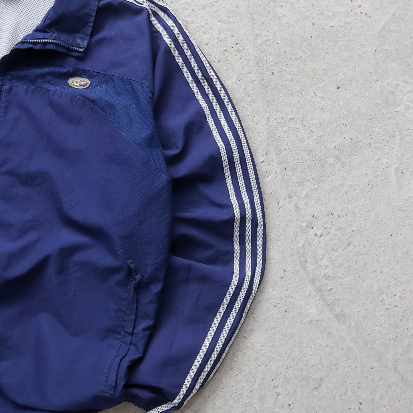 Adidas 3-Stripe Mesh Panelled Windbreaker Jacket - 2000s (XXL)