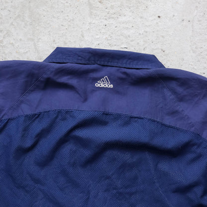 Adidas 3-Stripe Mesh Panelled Windbreaker Jacket - 2000s (XXL)