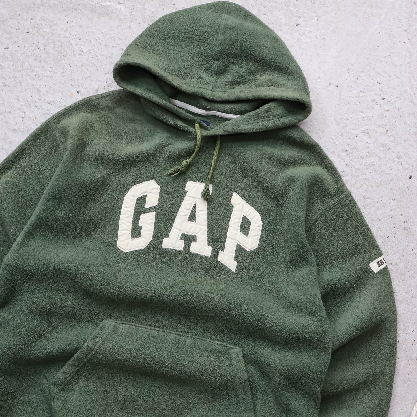 GAP Spellout Fleece Hoodie - 90s (L)