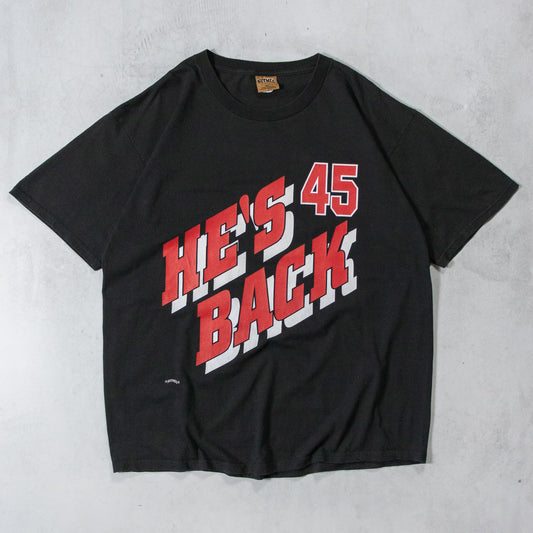 Vintage 90s Michael Jordan 'He's Back' Chicago Bulls Tee - XL