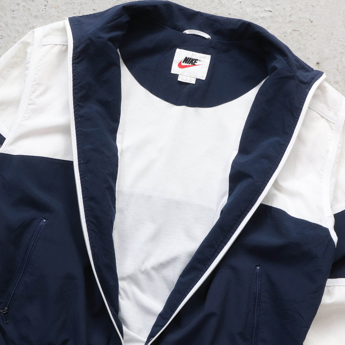 Nike Mini Swoosh Two-Tone Windbreaker Jacket - 90s (L)