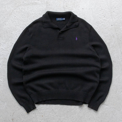 Polo Ralph Lauren Henley Knit Sweater - 2000s (XL)