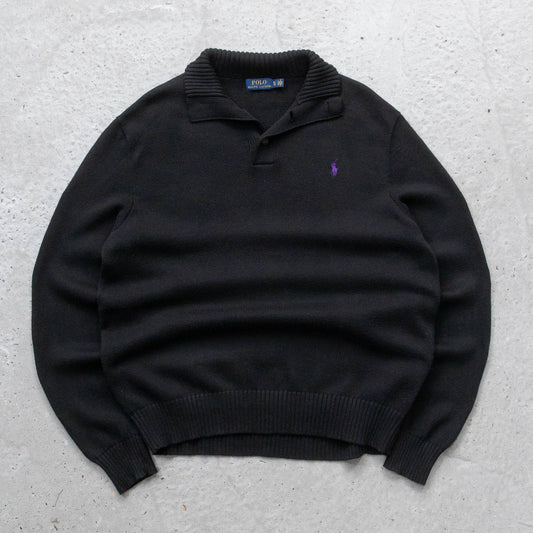 Polo Ralph Lauren Henley Knit Sweater - 2000s (XL)