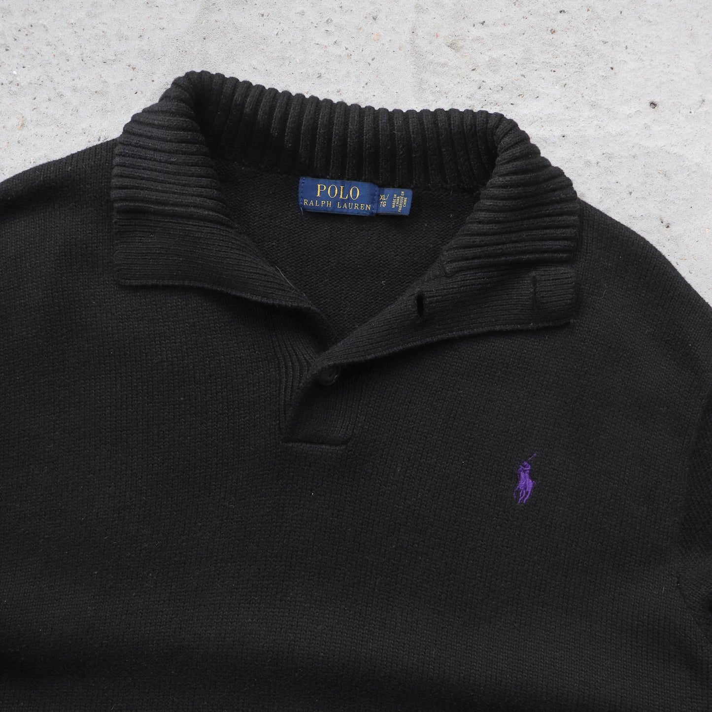Polo Ralph Lauren Henley Knit Sweater - 2000s (XL)