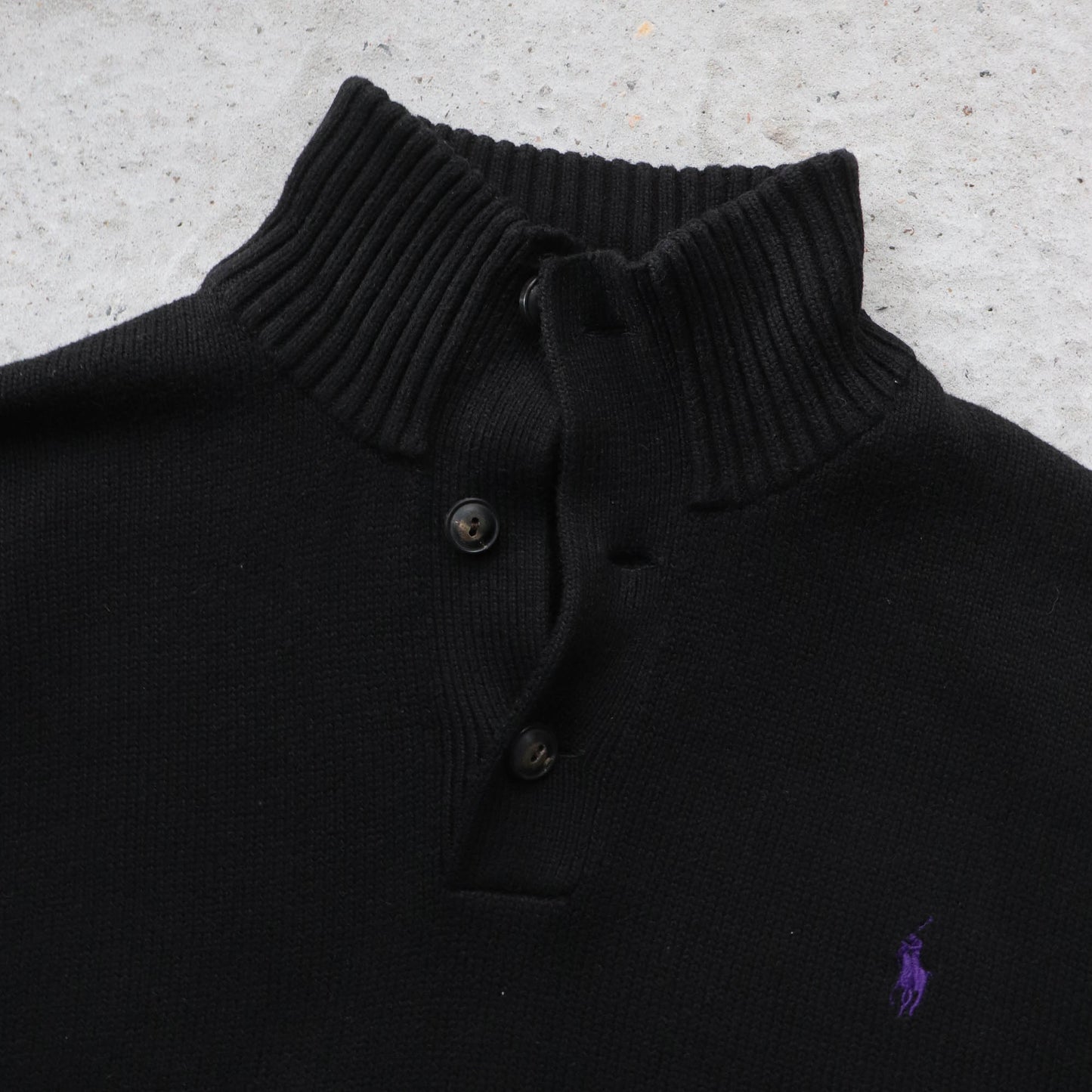 Polo Ralph Lauren Henley Knit Sweater - 2000s (XL)