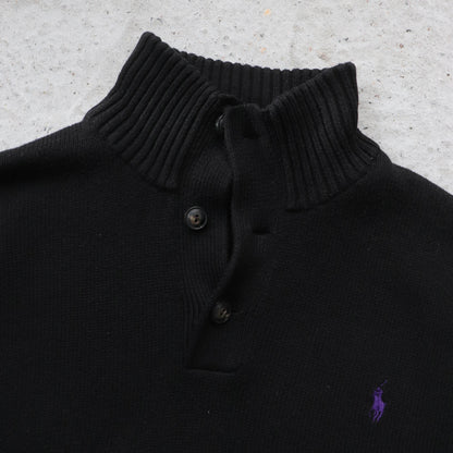 Polo Ralph Lauren Henley Knit Sweater - 2000s (XL)