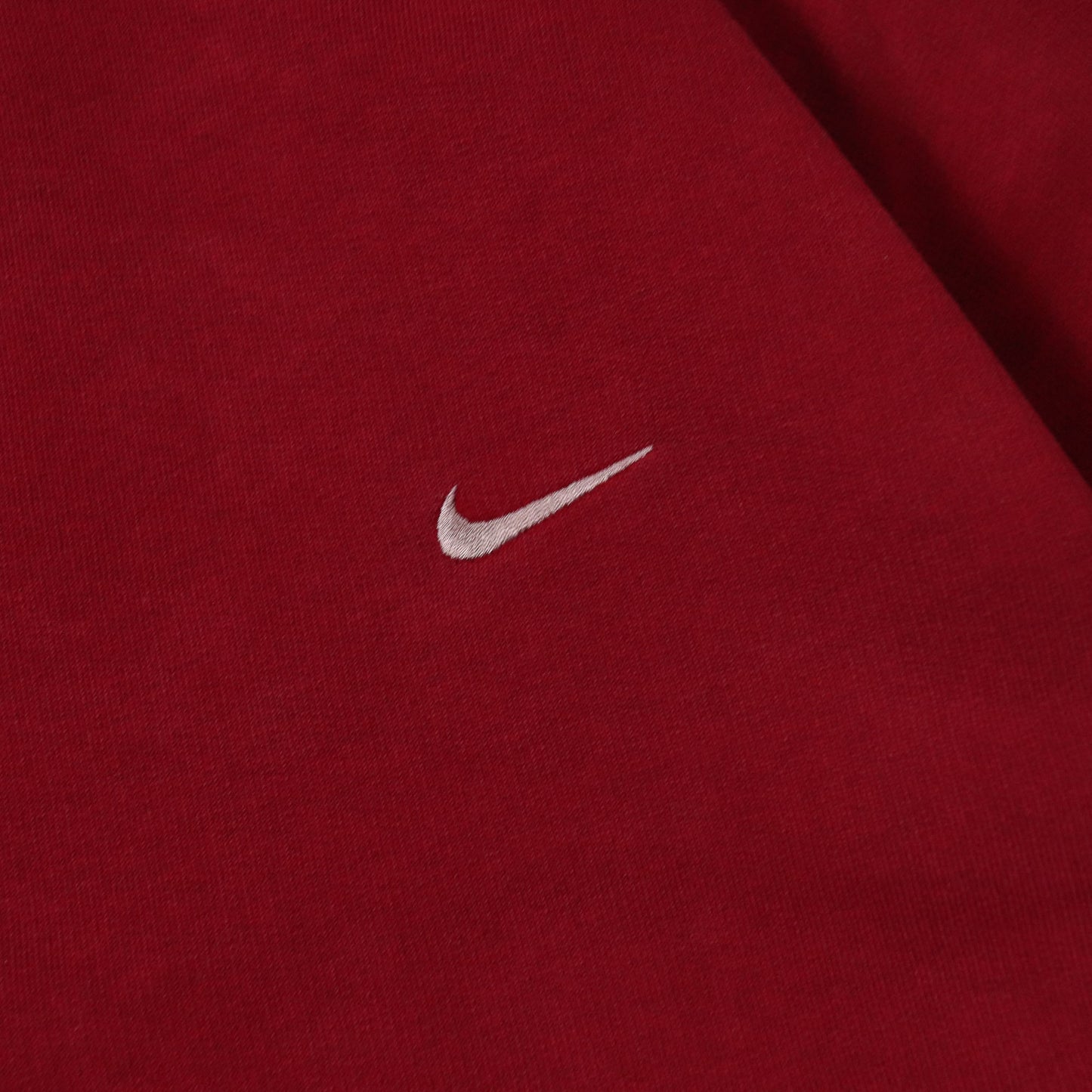 Vintage 90s Nike Mini Swoosh Burgundy Sweatshirt - L