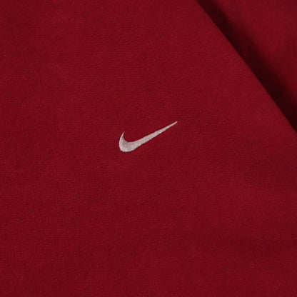 Vintage 90s Nike Mini Swoosh Burgundy Sweatshirt - L