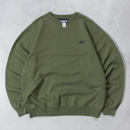 Vintage 90s Reebok Embroidered Logo Sweatshirt - L