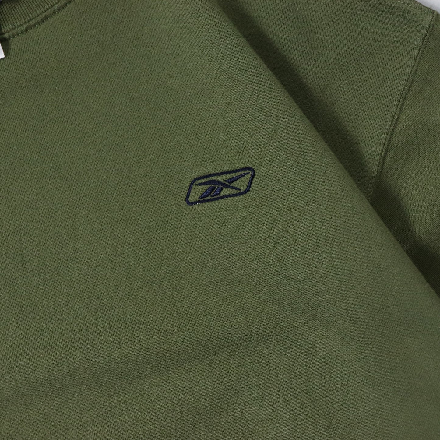 Vintage 90s Reebok Embroidered Logo Sweatshirt - L