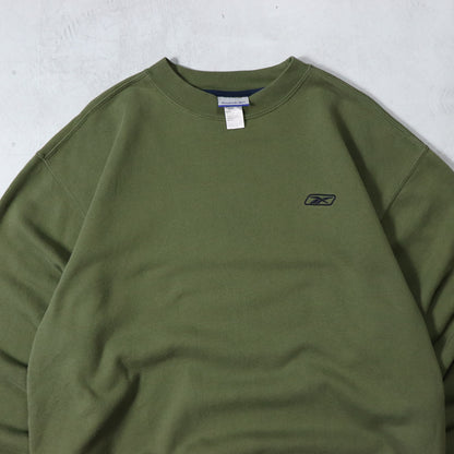 Vintage 90s Reebok Embroidered Logo Sweatshirt - L