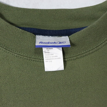 Vintage 90s Reebok Embroidered Logo Sweatshirt - L