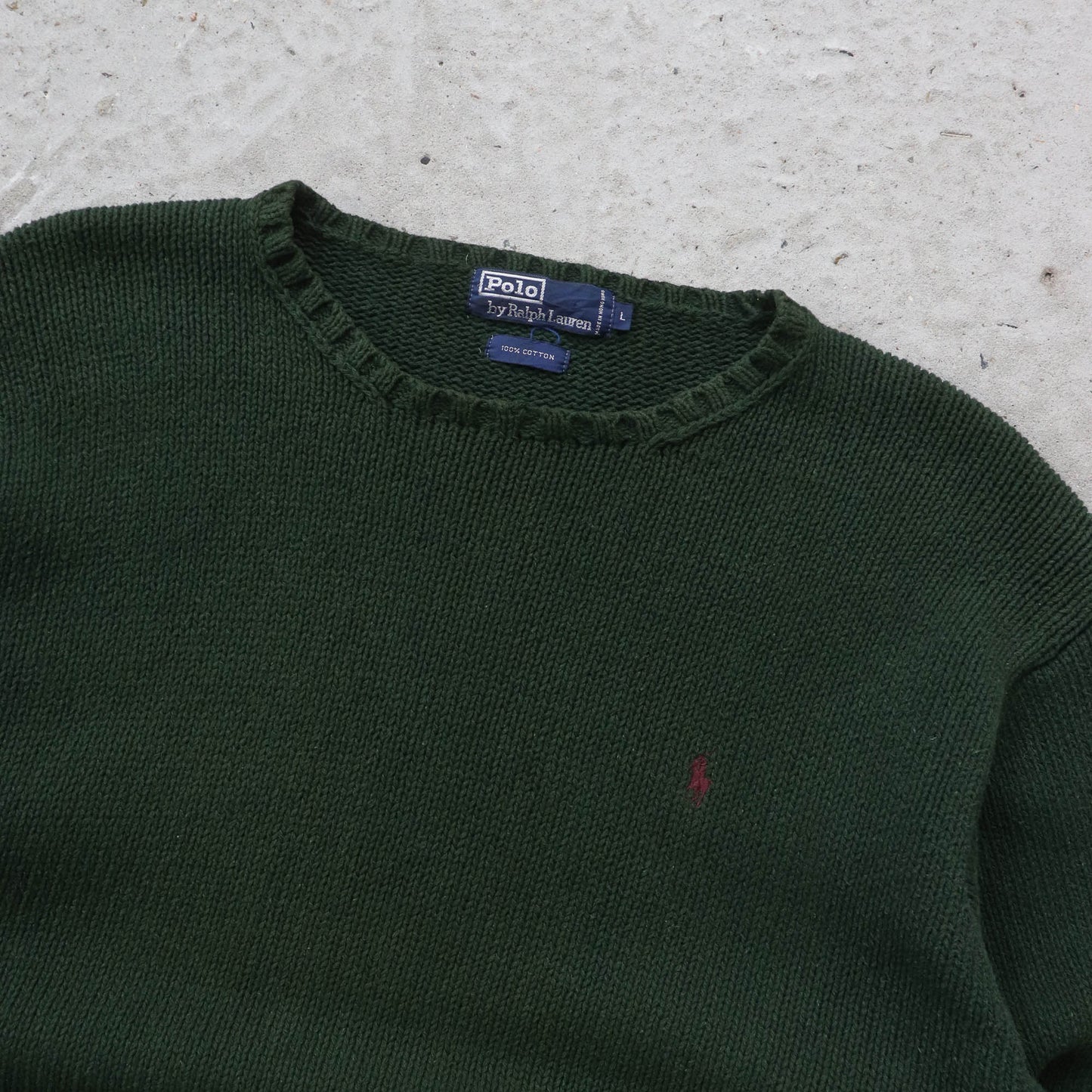 Polo Ralph Lauren Heavy Knit Sweater - 90s (L)