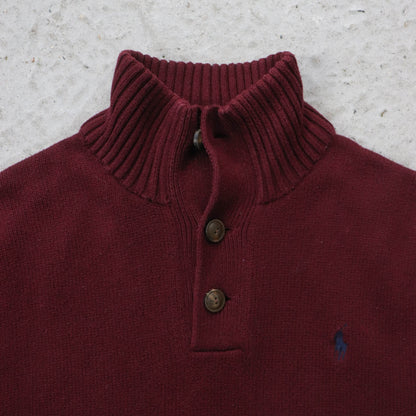 Polo Ralph Lauren Henley Knit Sweater - 2000s (S)
