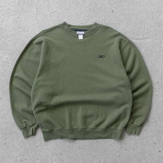 Vintage 90s Reebok Embroidered Logo Sweatshirt - L