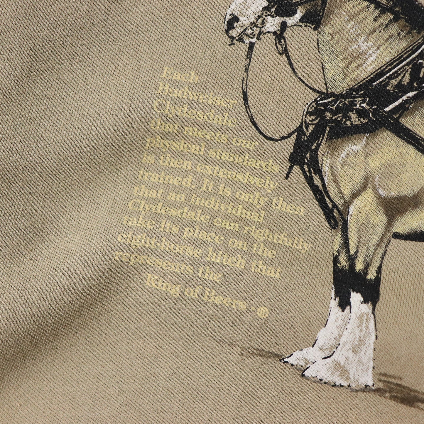 Vintage 2000 Budweiser Clydesdales Sweatshirt - XL