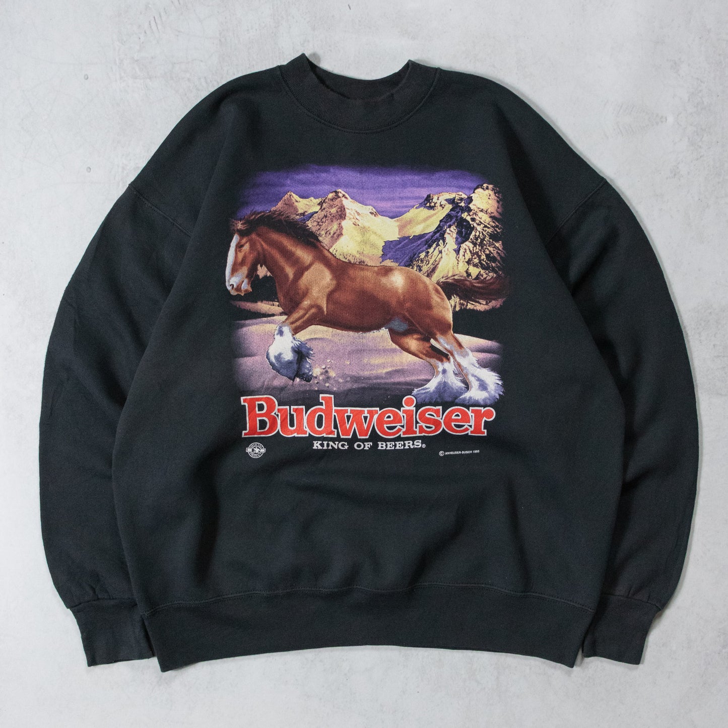 Vintage 1993 Budweiser King of Beers Sweatshirt - XL