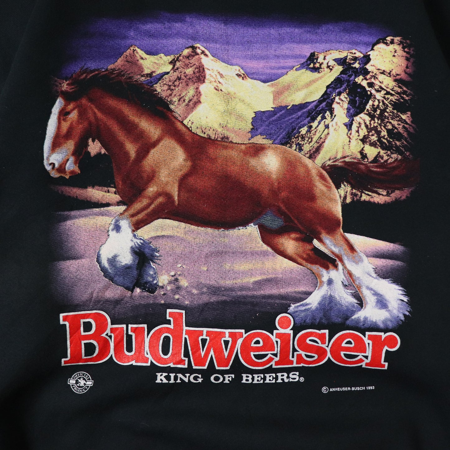 Vintage 1993 Budweiser King of Beers Sweatshirt - XL