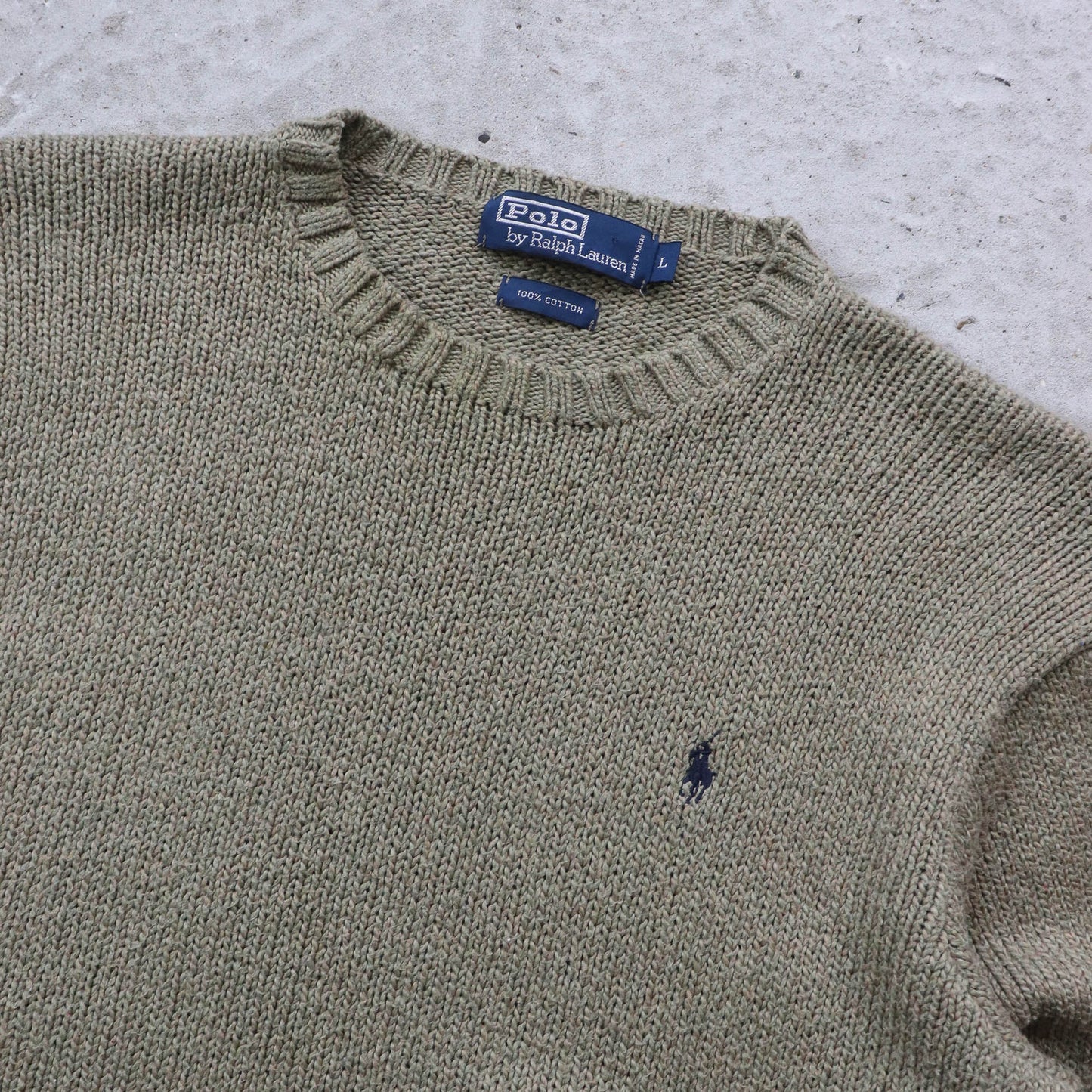 Polo Ralph Lauren Heavy Knit Sweater - 90s (L)