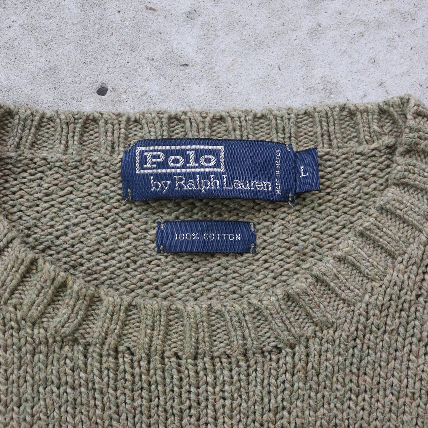 Polo Ralph Lauren Heavy Knit Sweater - 90s (L)