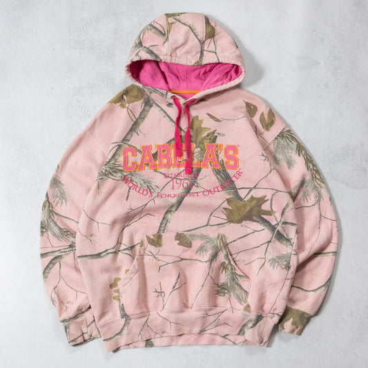 Vintage Cabela's Realtree Pink Camo Hoodie - M