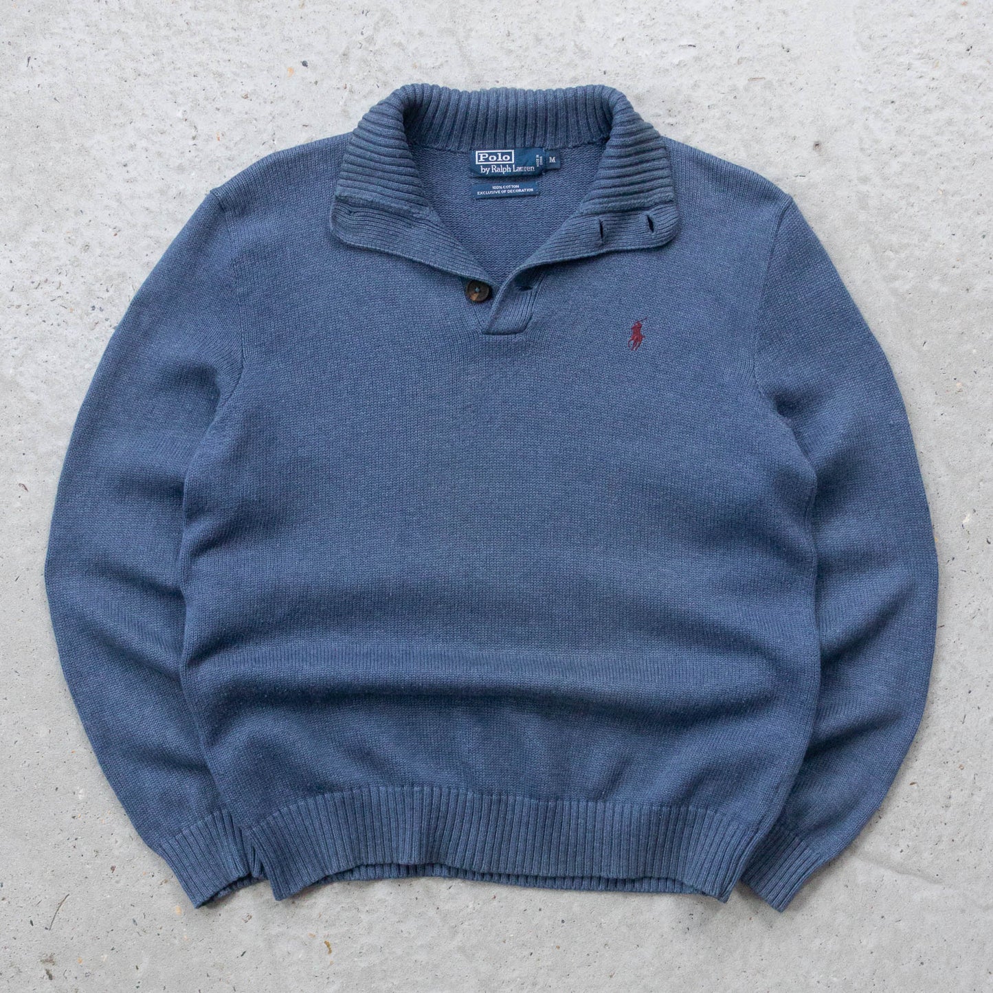 Polo Ralph Lauren Henley Knit Sweater - 2000s (M)