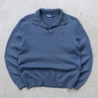 Polo Ralph Lauren Henley Knit Sweater - 2000s (M)