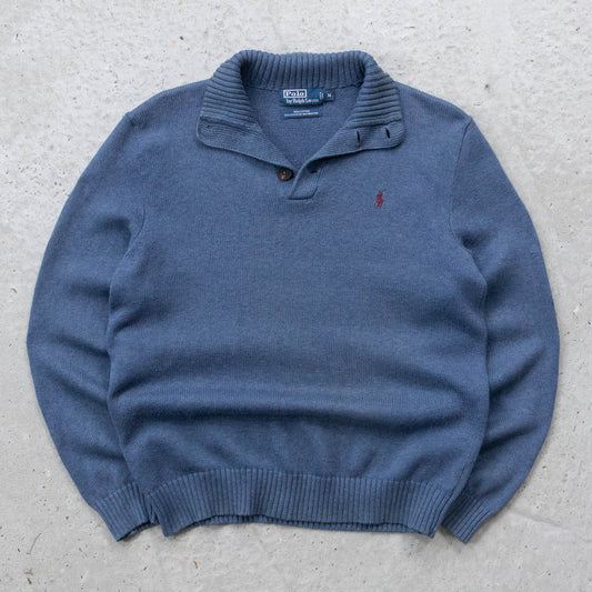 Polo Ralph Lauren Henley Knit Sweater - 2000s (M)