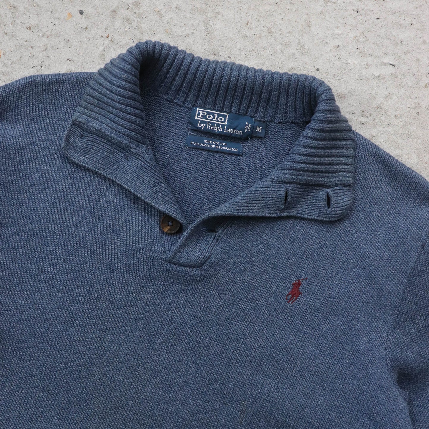 Polo Ralph Lauren Henley Knit Sweater - 2000s (M)