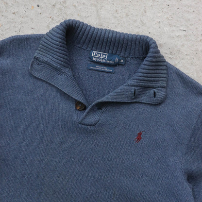 Polo Ralph Lauren Henley Knit Sweater - 2000s (M)