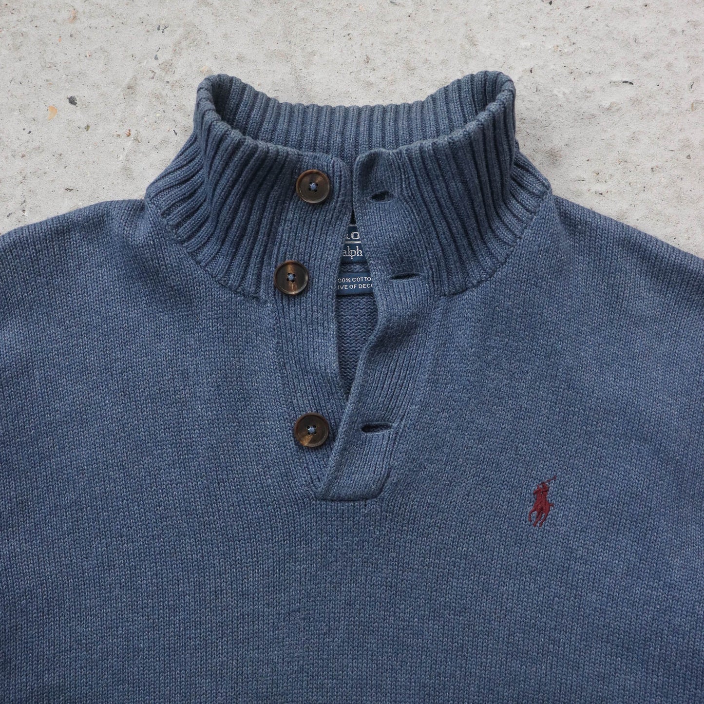 Polo Ralph Lauren Henley Knit Sweater - 2000s (M)