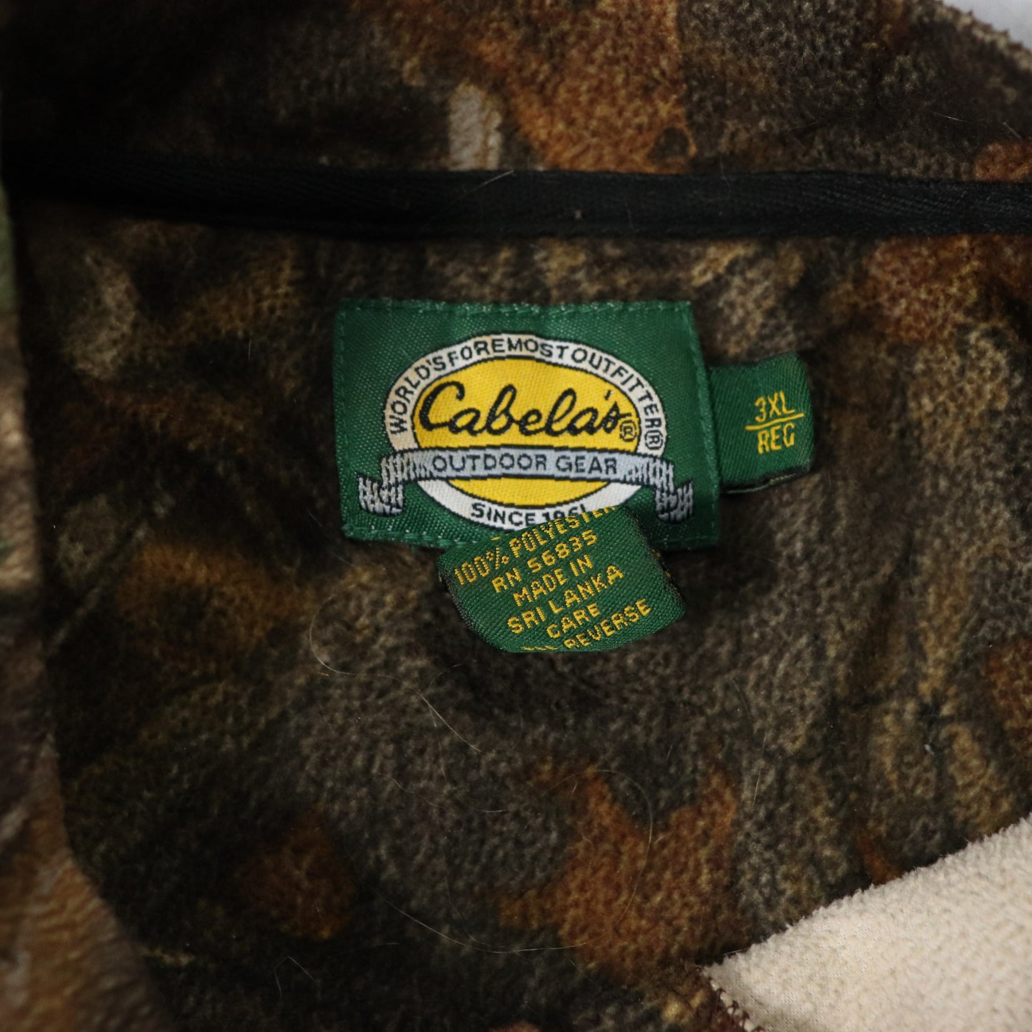Vintage Cabela's Realtree Camo Fleece Sweatshirt - XXL