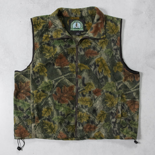 Vintage Realtree Camo Fleece Vest - XL