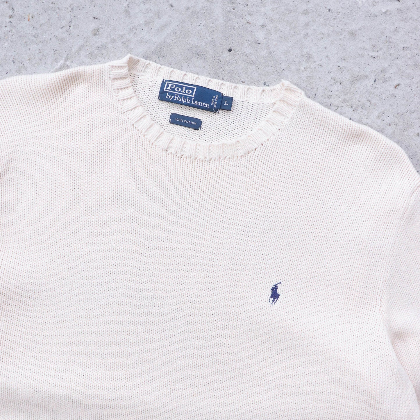 Polo Ralph Lauren Heavy Knit Sweater - 90s (L)