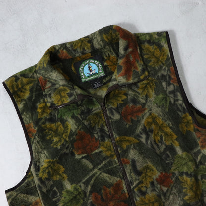 Vintage Realtree Camo Fleece Vest - XL