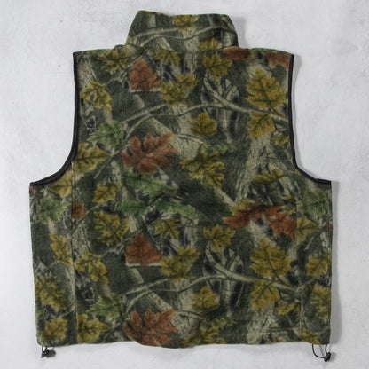 Vintage Realtree Camo Fleece Vest - XL