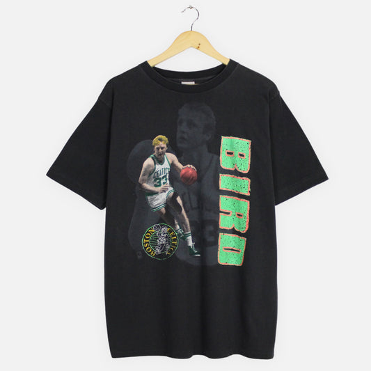 Vintage 1990 Larry Bird Boston Celtics NBA Tee - L